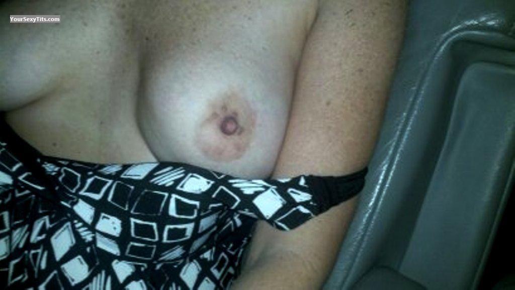 Tit Flash: Wife's Medium Tits - Lydia 10 from United States